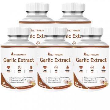 Nutripath Garlic Extract 2% Allicin-5 Bottle  
